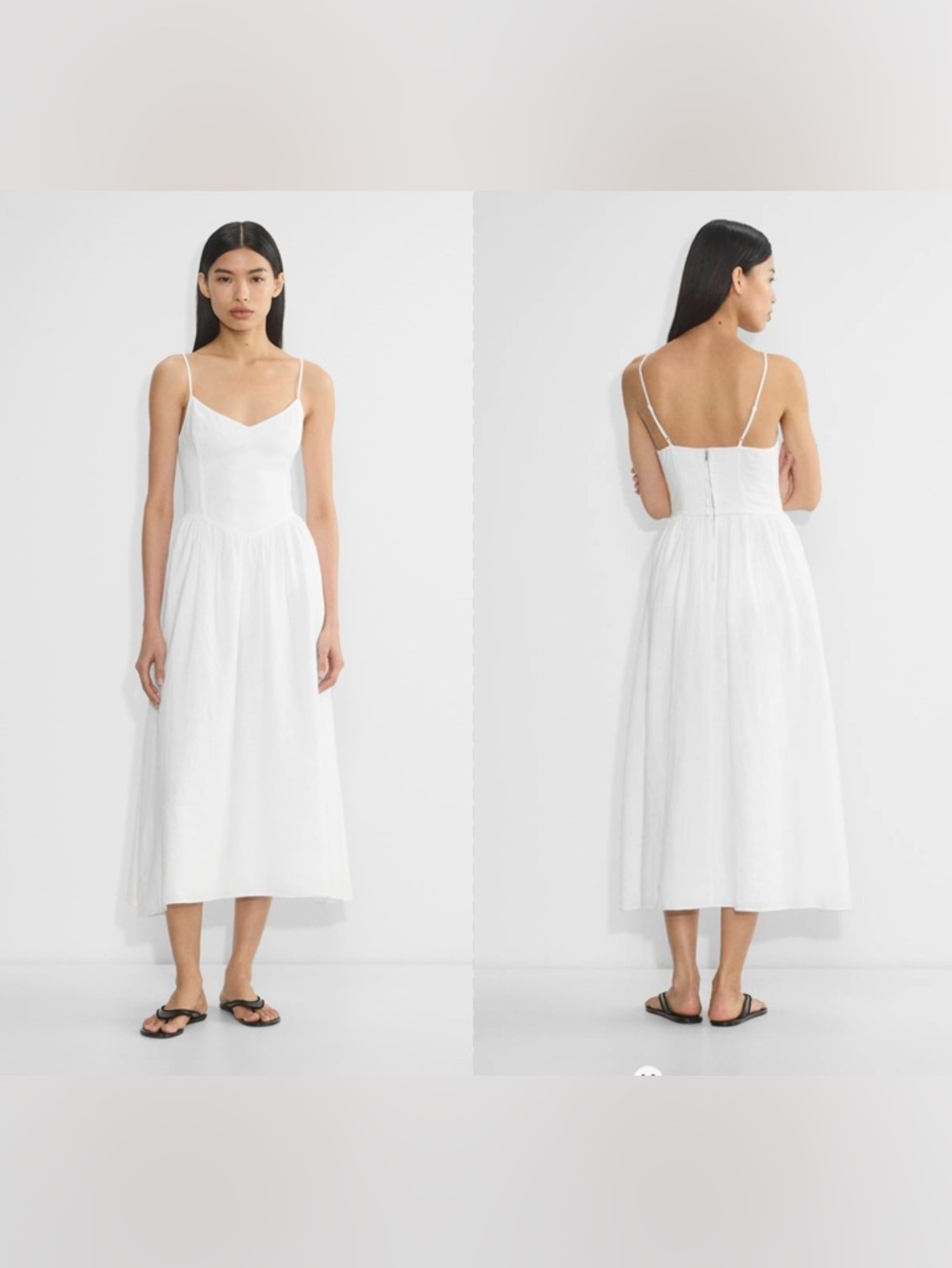 NWOTS Wilfred Influence Linen Fit-and-Flare maxi Dress Sz 2